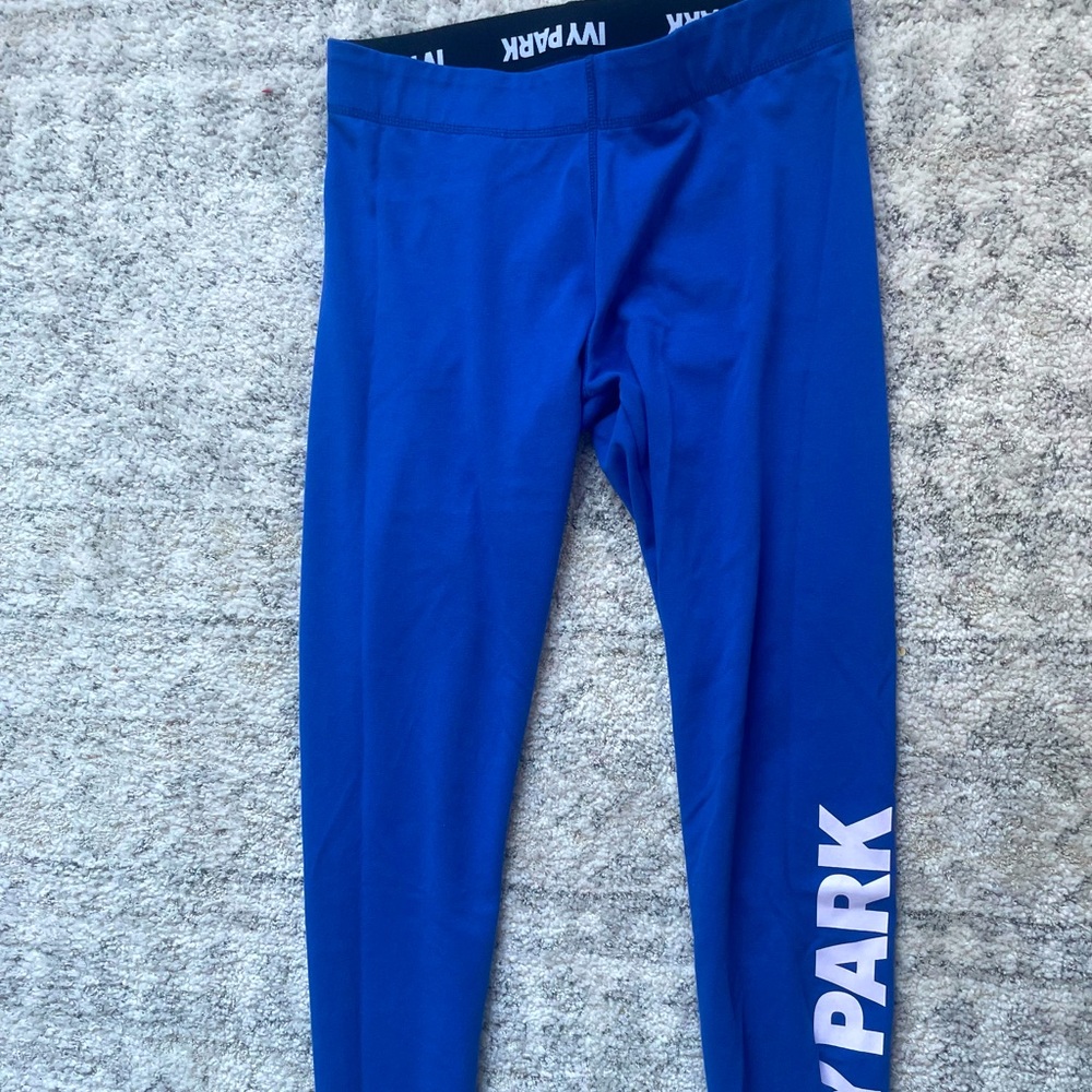 Ivy Park Blue and White Tights
